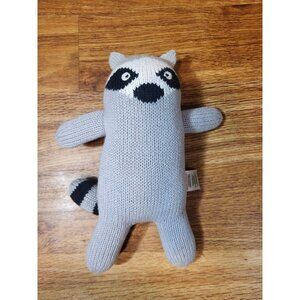Hanna Andersson 10" Raccoon Knit Stuffed Animal Plush